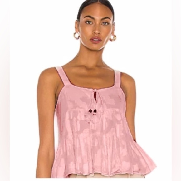 Karina Grimaldi Melanie Jaquard Cami in mauve size M 148$ revolve spring boho - Picture 1 of 6